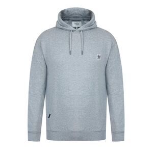 Firetrap Mens Drawstring Hoodie / Grey Marl Marl
